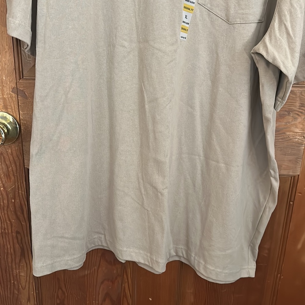 Carhartt Men’s Original Fit Short Sleeve T Shirt Size XL Tan NWT - Picture 4 of 10